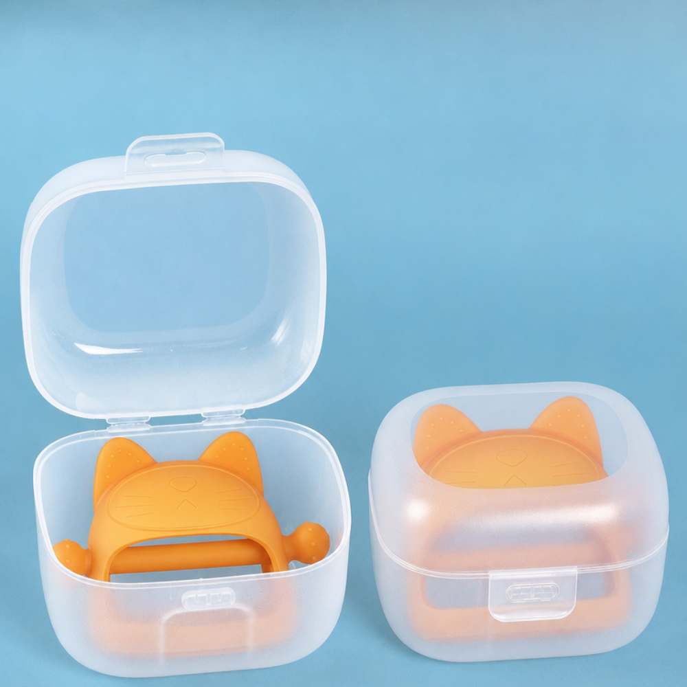 LittleSoul Kitten Teething Glove Carry Case (holds 1 glove)