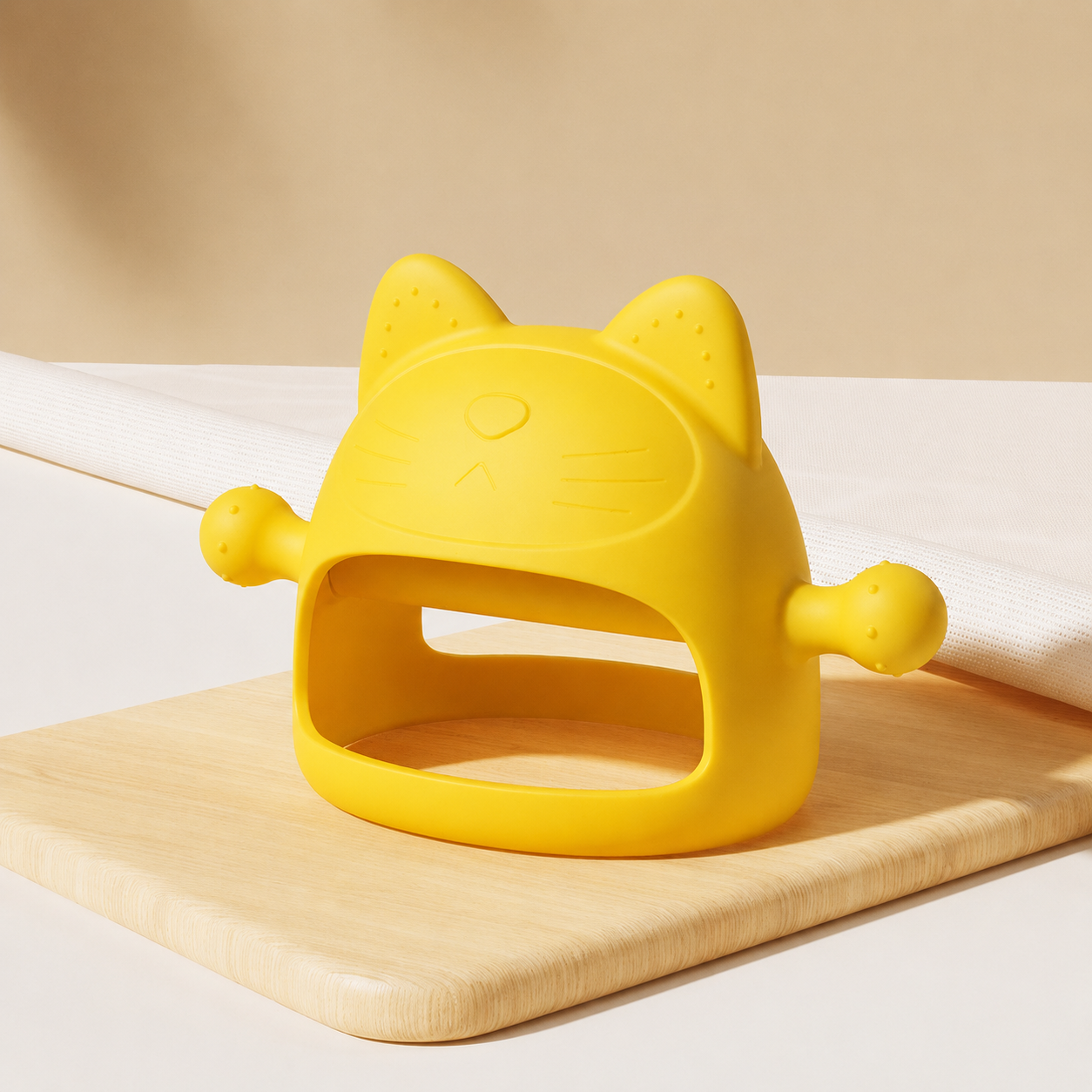 LittleSoul Silicone Kitten Teething Glove