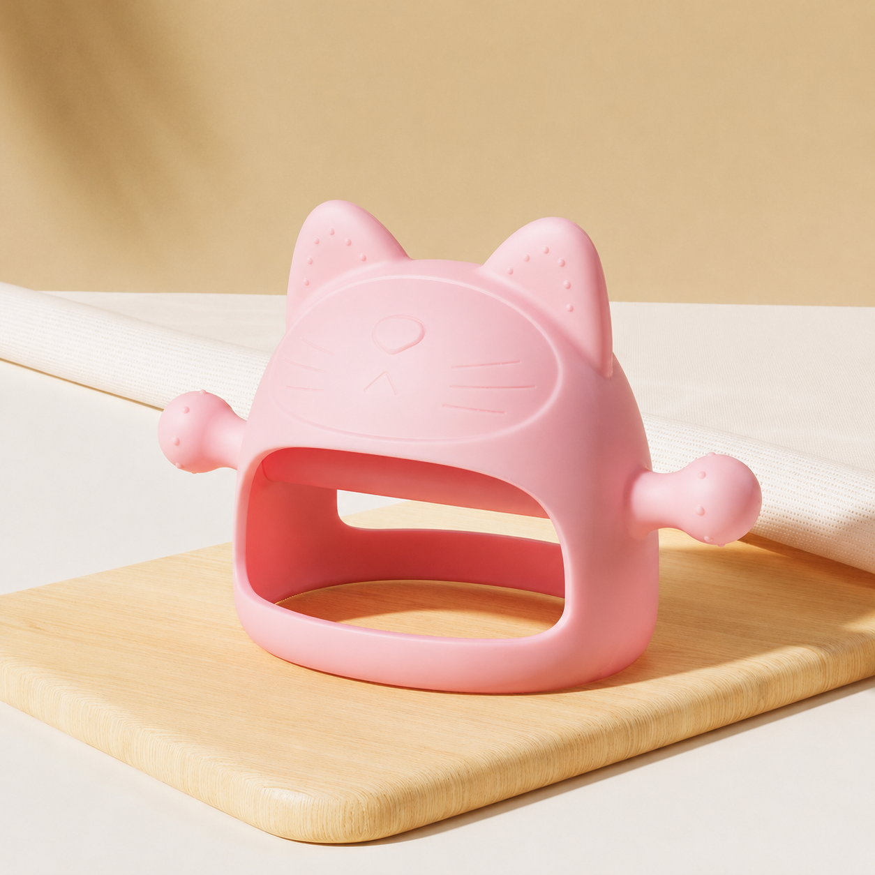 LittleSoul Silicone Kitten Teething Glove