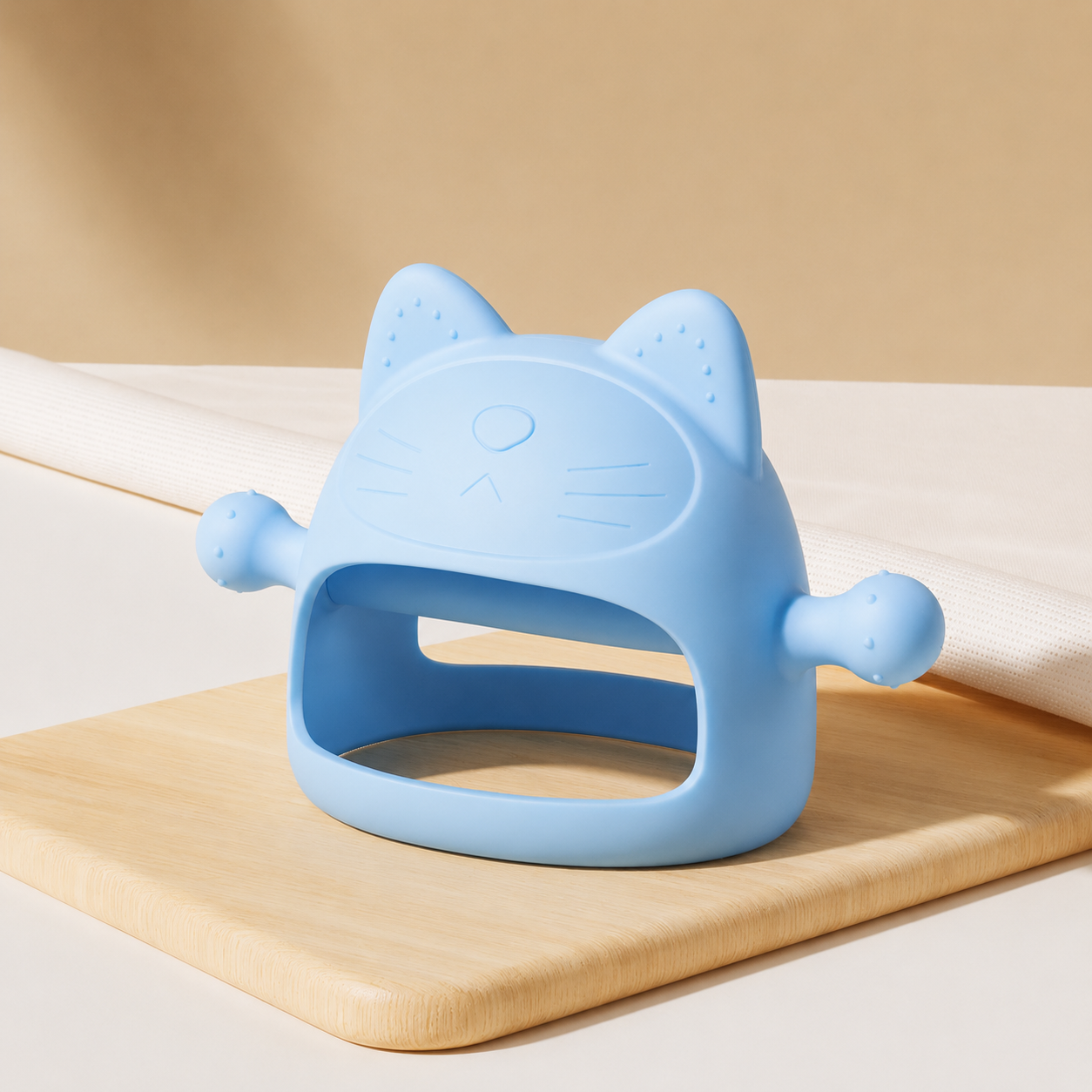 LittleSoul Silicone Kitten Teething Glove