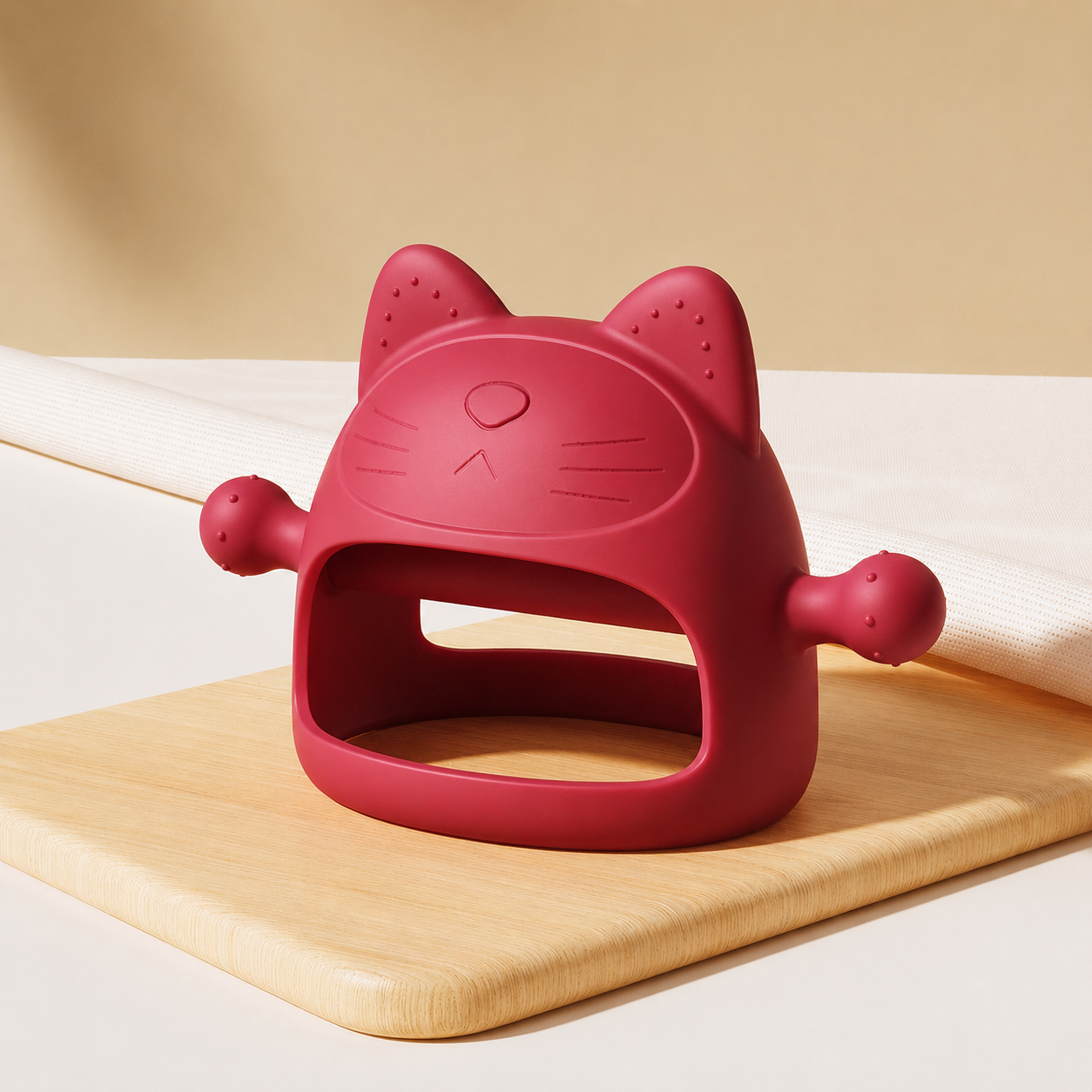 LittleSoul Silicone Kitten Teething Glove