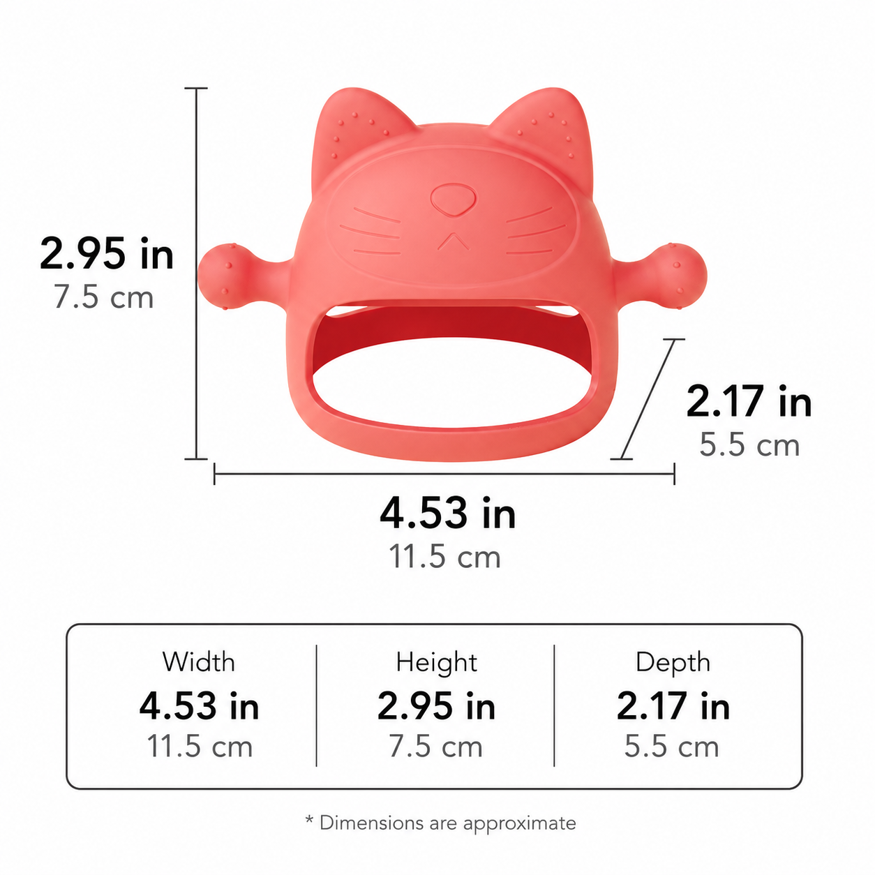 LittleSoul Silicone Kitten Teething Glove