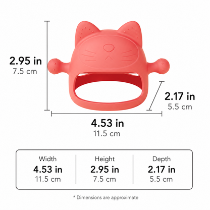 LittleSoul Silicone Kitten Teething Glove